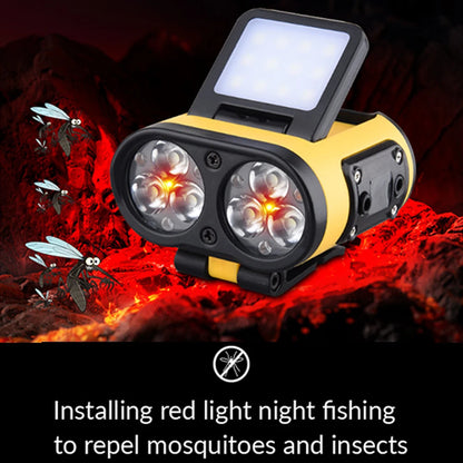 LED Headlamp Sensor COB Cap Clip Light USB Rechargeable Head Flashlight Built-in Battery Headlight Led Head for Fishing Camping