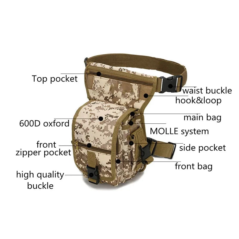 Tactical Molle Drop-leg gear bag