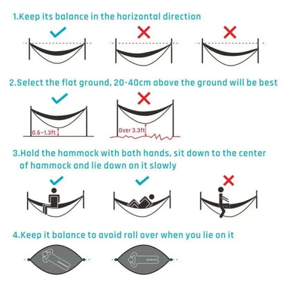 Camping Hammock with Mosquito Net
