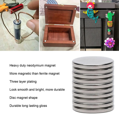 Powerful Neodymium Magnets, Super Strong (10Pcs)