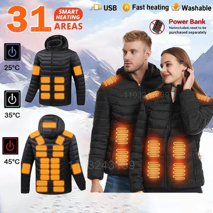 Temperature Controlled Warming Jacket, USB