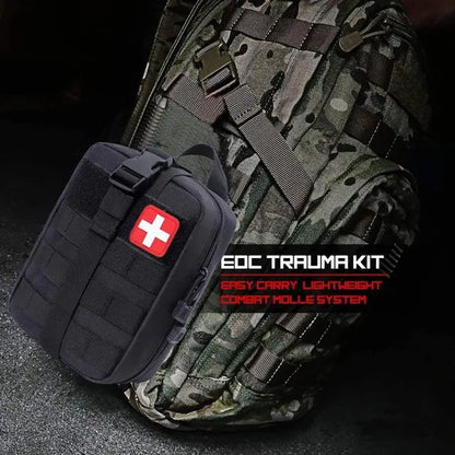 Lifesaving first aid kits including tourniquets, Israeli bandages, splints, emergency survival backpacks, camping gear supplies,