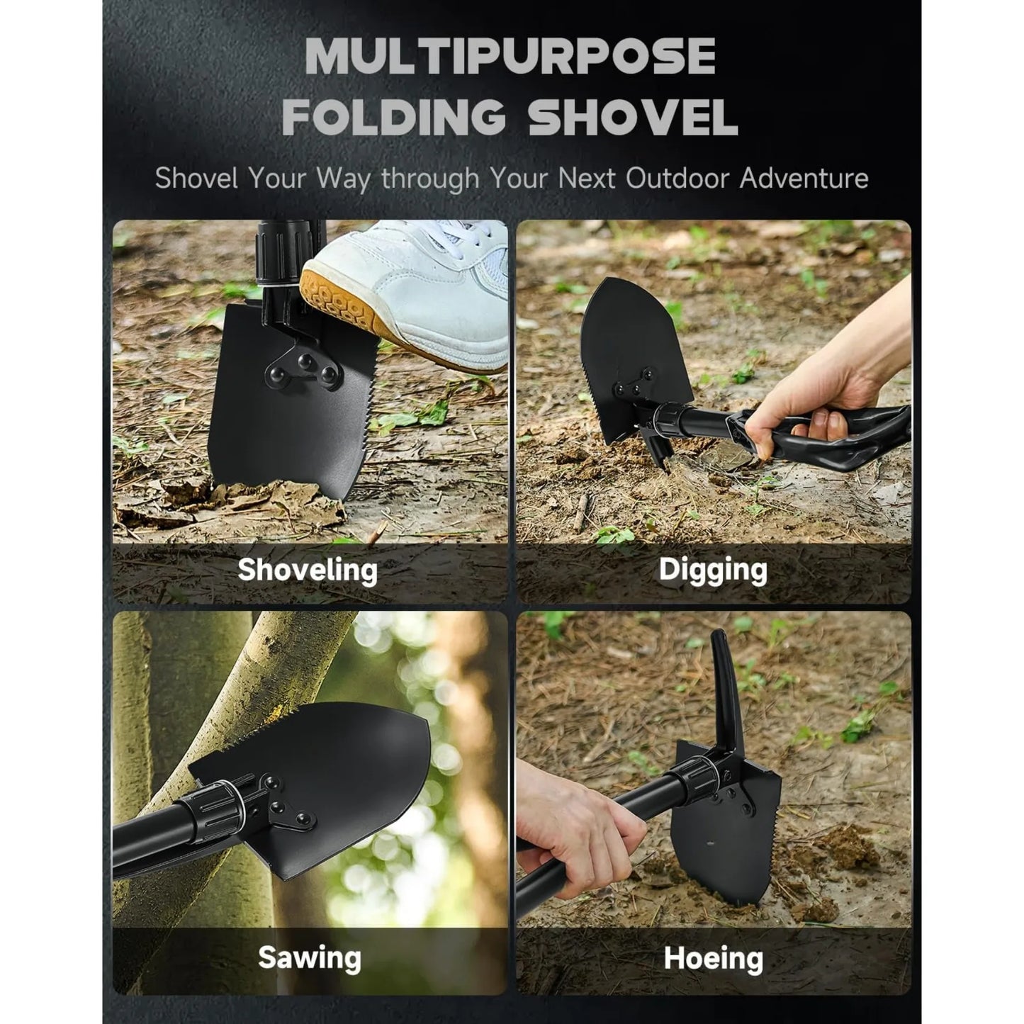 Mini Tactical Folding Shovel, Entrenching Tool