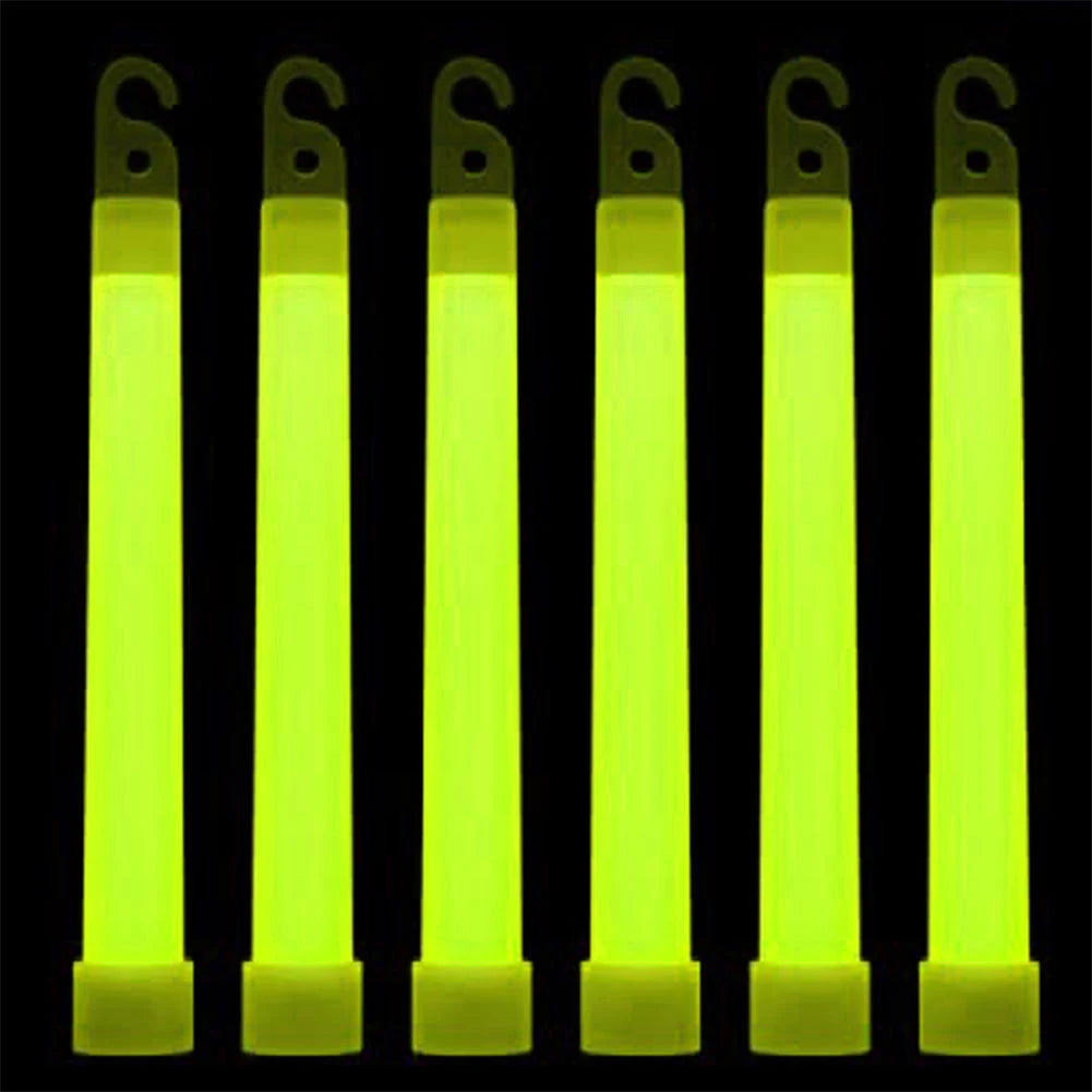 Yellow Military Grade Glow Sticks, 10/50Pcs