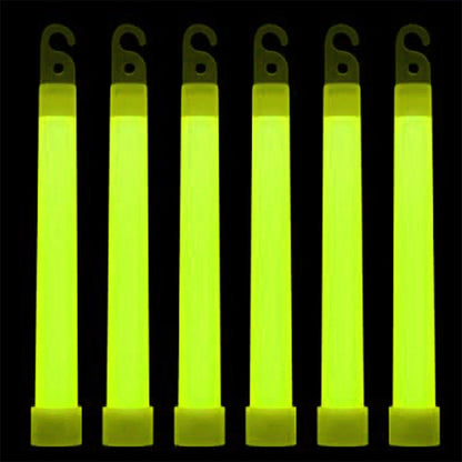 Yellow Military Grade Glow Sticks, 10/50Pcs