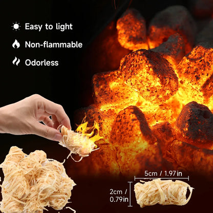 Natural Fire Starter, Paraffin infused Bamboo (50-200pcs)