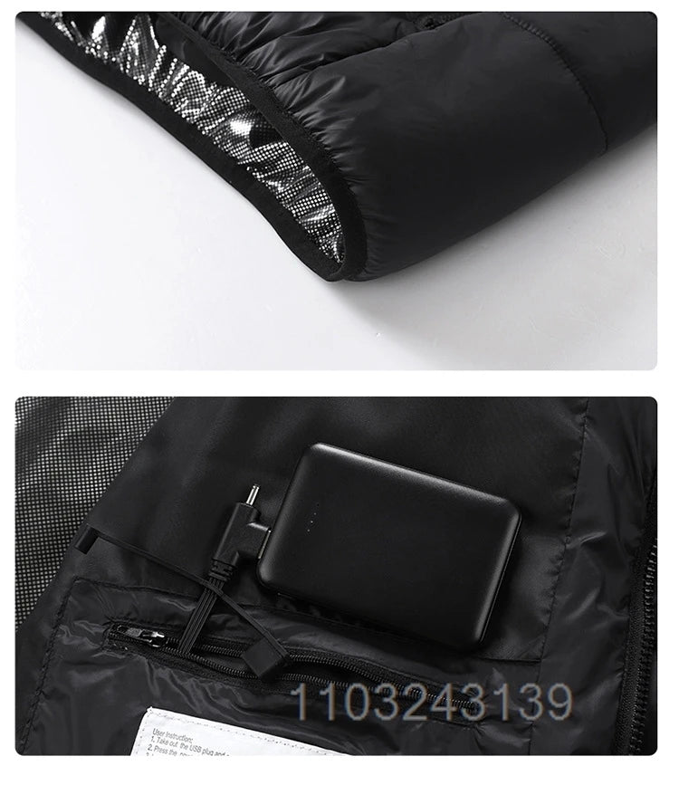 Temperature Controlled Warming Jacket, USB