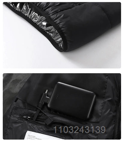 Temperature Controlled Warming Jacket, USB