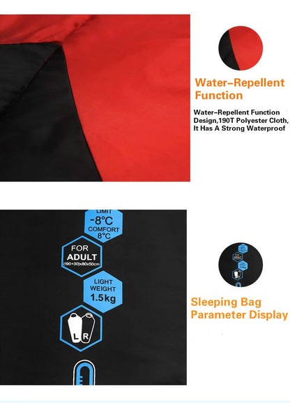 JUNGLE KING Thickened Cold Weather Sleeping Bag, -18F