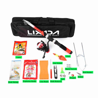 LIXDA Fishing Pole Combo Set (2pcs + gear)
