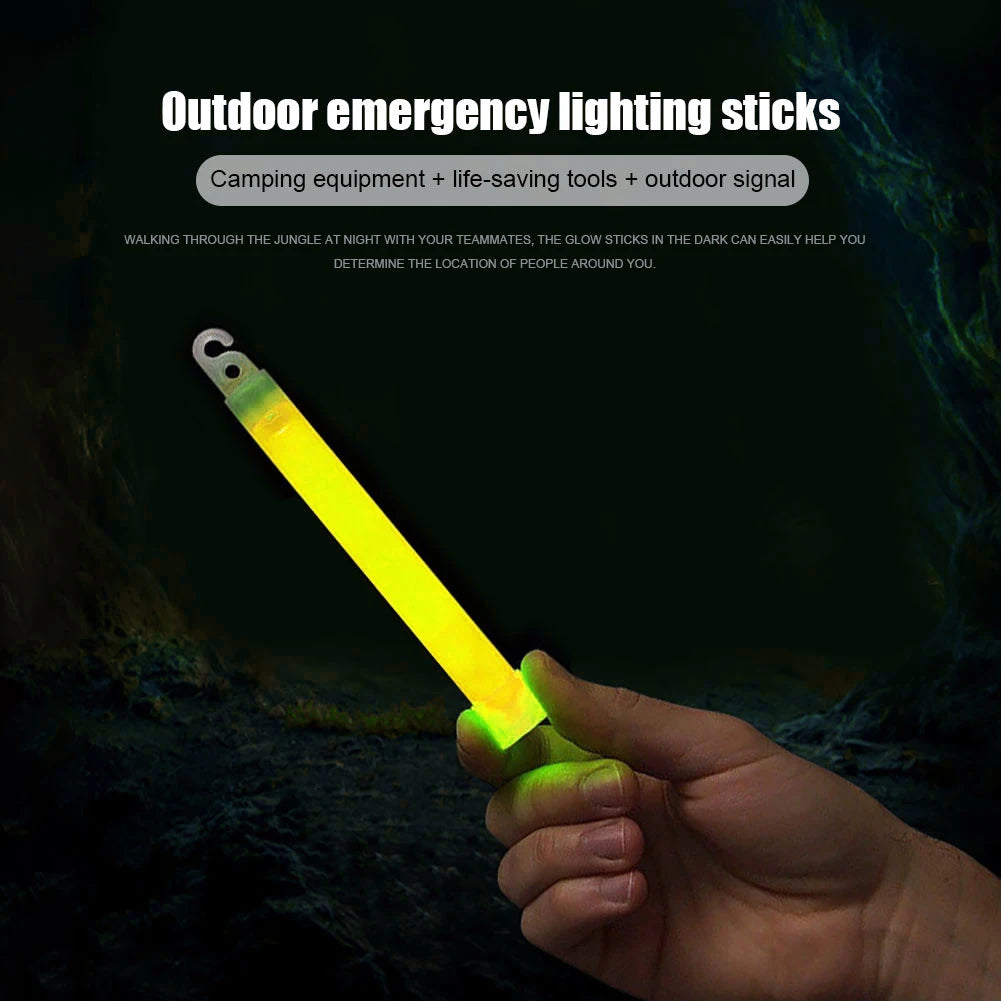 Yellow Military Grade Glow Sticks, 10/50Pcs
