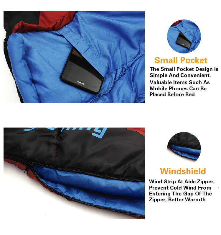 JUNGLE KING Thickened Cold Weather Sleeping Bag, -18F