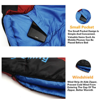 JUNGLE KING Thickened Cold Weather Sleeping Bag, -18F