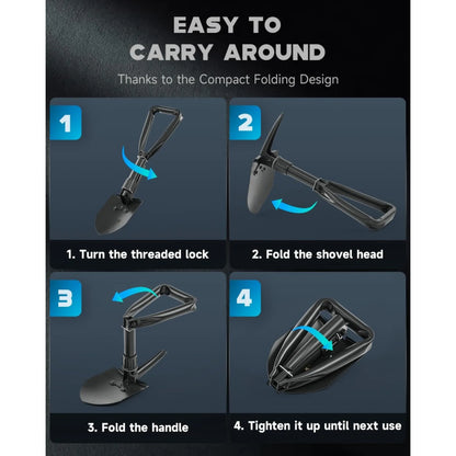 Mini Tactical Folding Shovel, Entrenching Tool