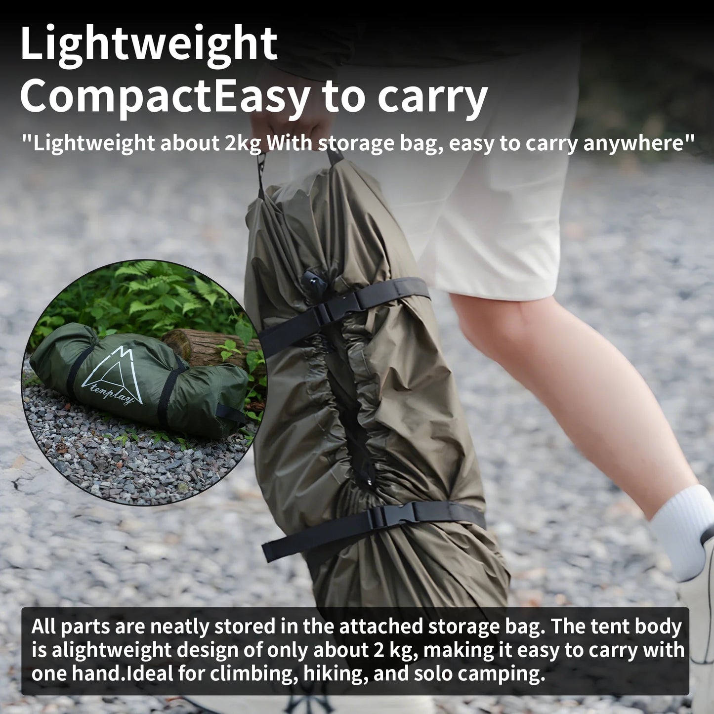 TENPLAY Ultra-Lightweight Pop-Up, Single-Person