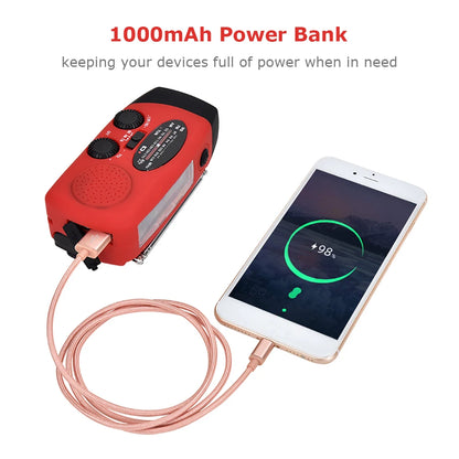 2023 KAYINOW Portable Emergency Solar Hand Crank Radio