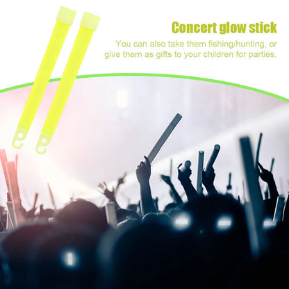 Yellow Military Grade Glow Sticks, 10/50Pcs