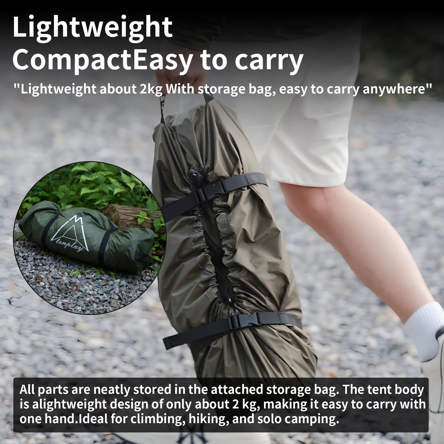 TENPLAY Ultra-Lightweight Pop-Up, Single-Person