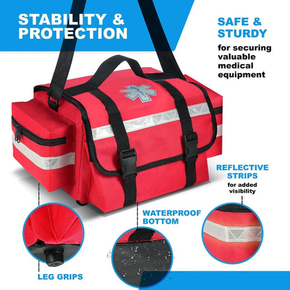 PrimeCare Fully Stocked Reflective Trauma Bag