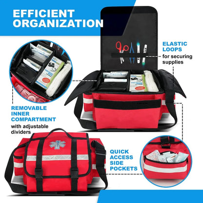 PrimeCare Fully Stocked Reflective Trauma Bag