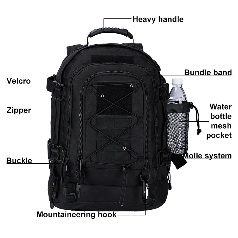 40L Fishing Hunting Tactical Backpack