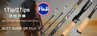PHISHGER Spinning Fishing Rods for Baitcasting