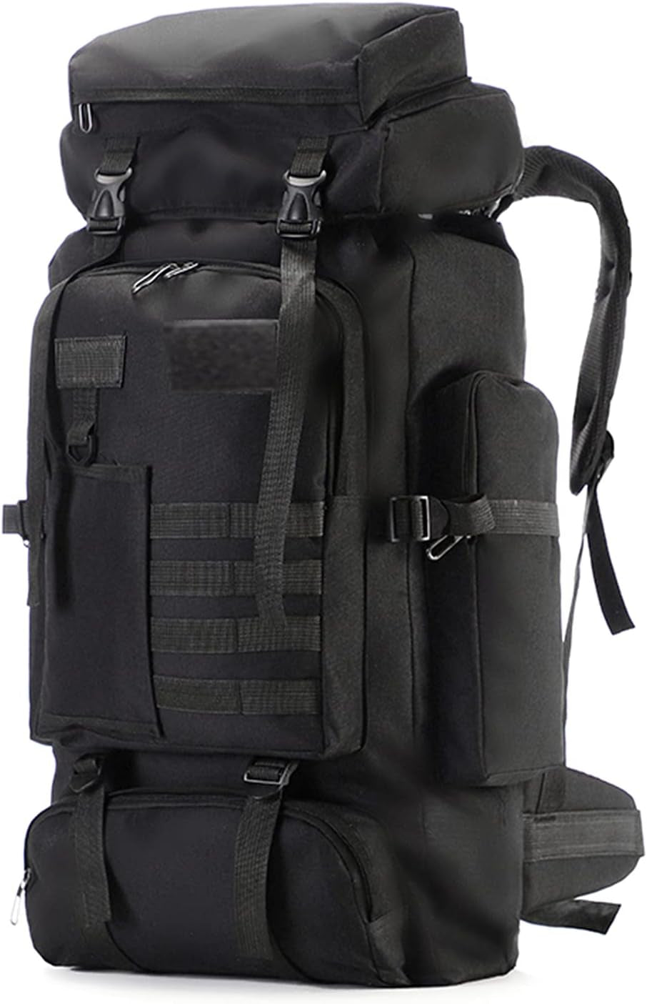 75L Lightweight Waterproof Hiking and Trekking Backpack - Tactical Ski Backpack in Black